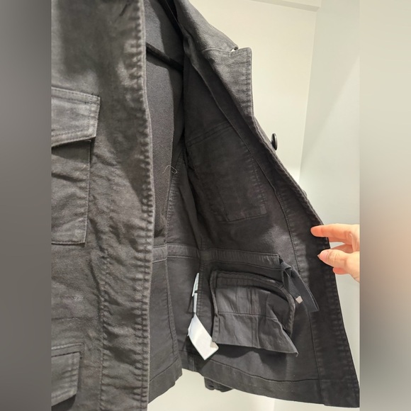 NEW J. Crew Utility chore jacket in black brushed chino CN062 $198 size 4 - Picture 7 of 10